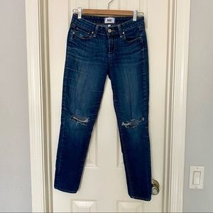 PAIGE Kylie Crop Distressed Jeans